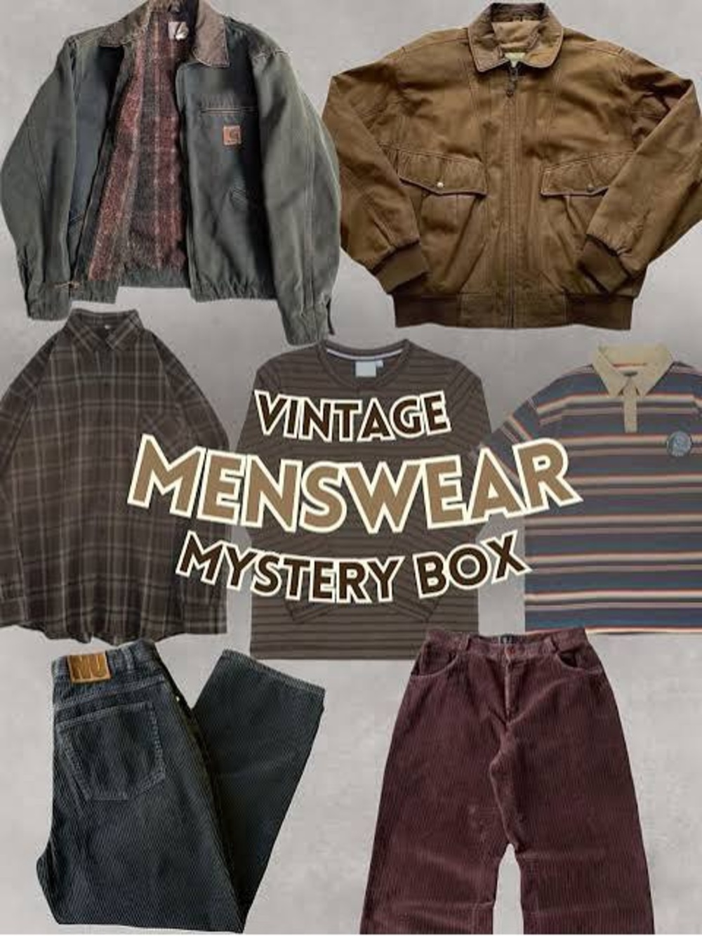 Vintage Menswear Mystery Box - Multi Color Assortment